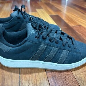 Adidas Men's Black and White Sneakers